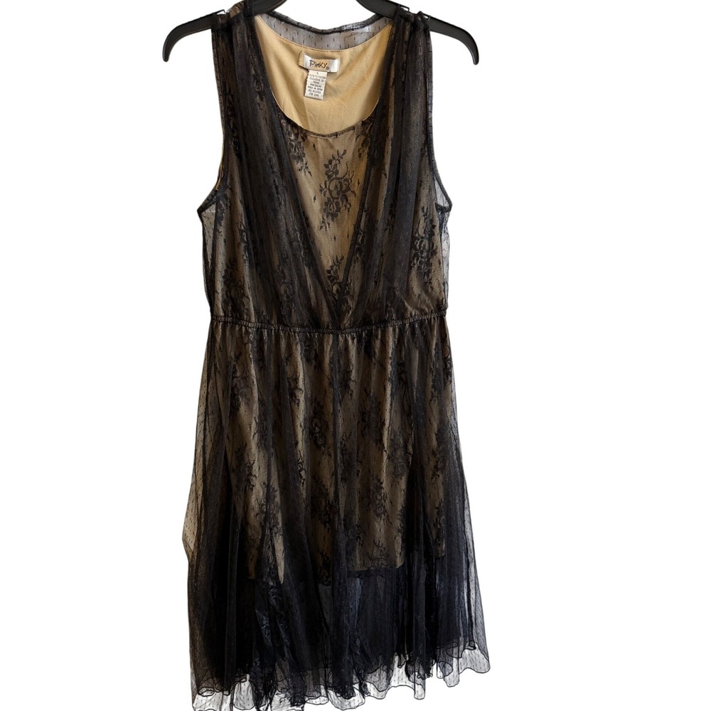 Goth Lace Romantic Coquette Whimsygoth Floral Pinky Dress Feminine Grunge Large